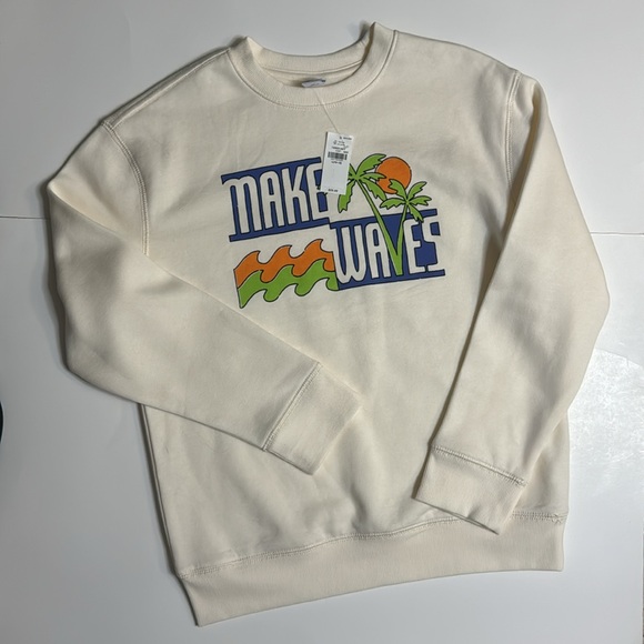 Old Navy Cream Sweatshirt - Picture 2 of 4